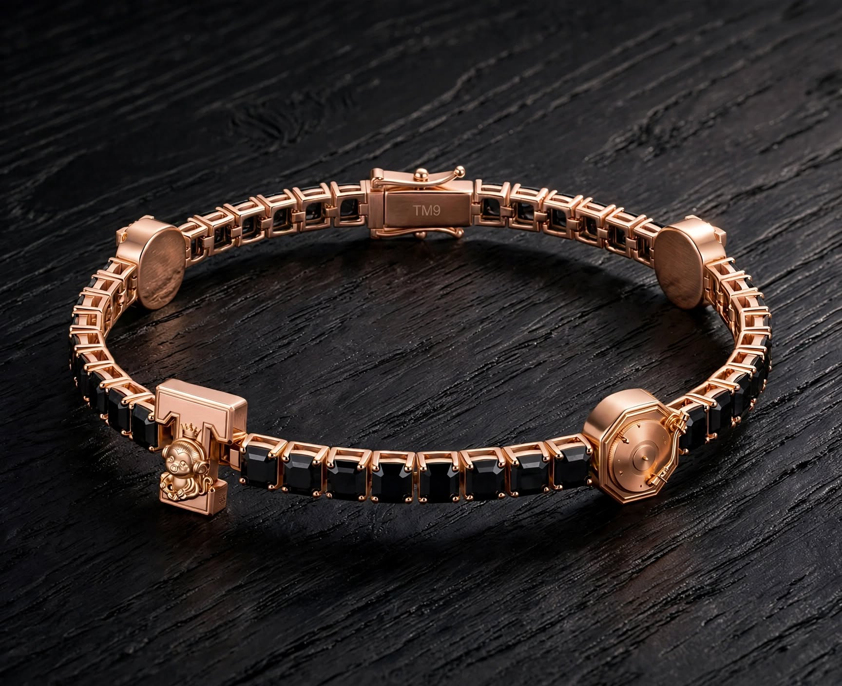 TM9 Onyx Tennis Bracelet