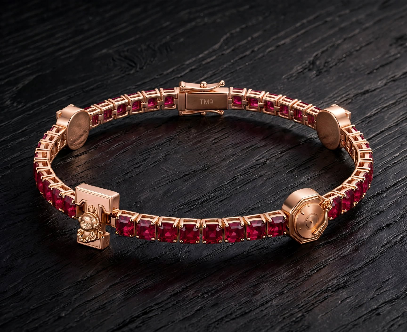 TM9 Ruby Tennis Bracelet