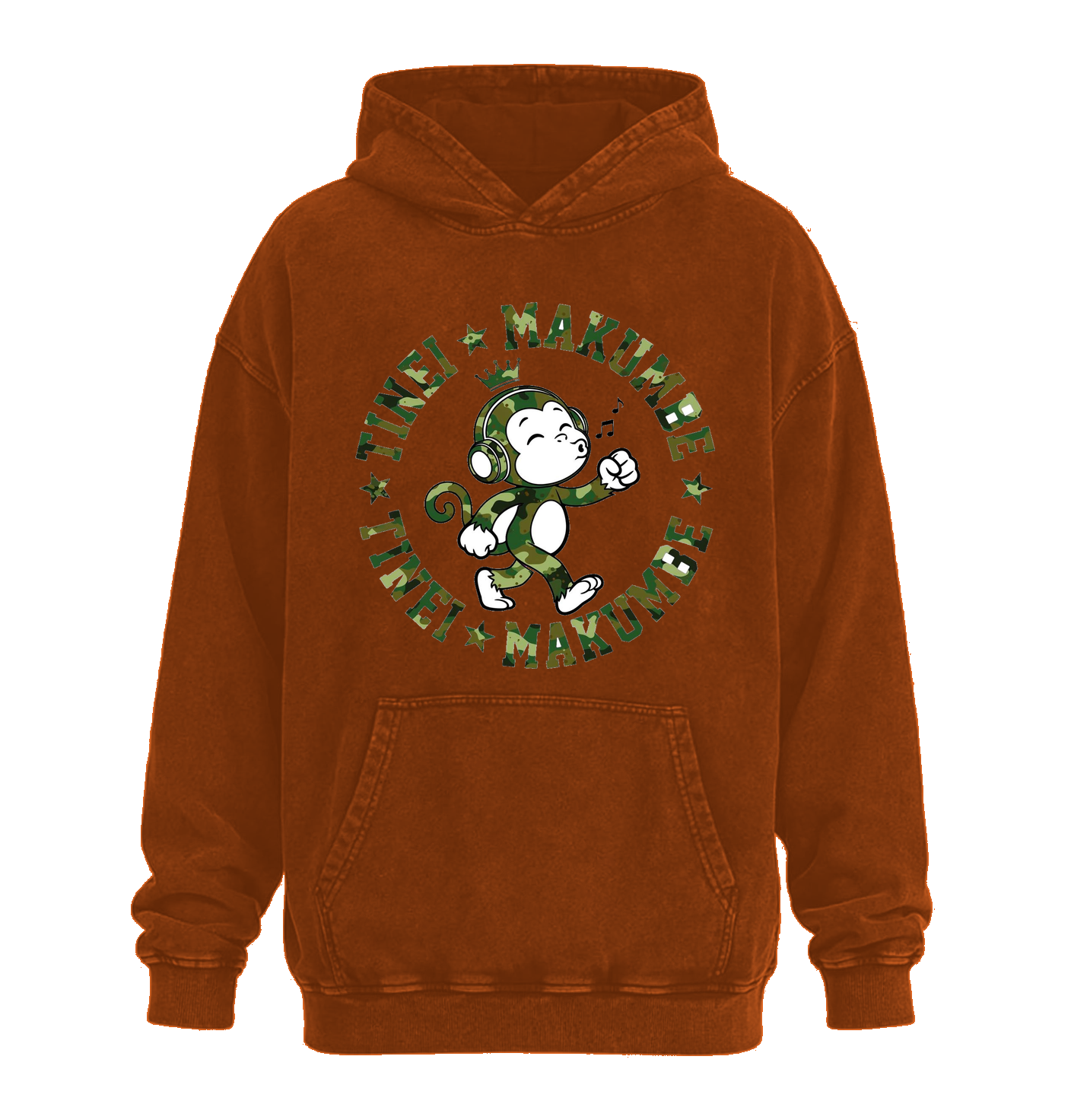 TM9 Camo Hoodie — Burnt Orange
