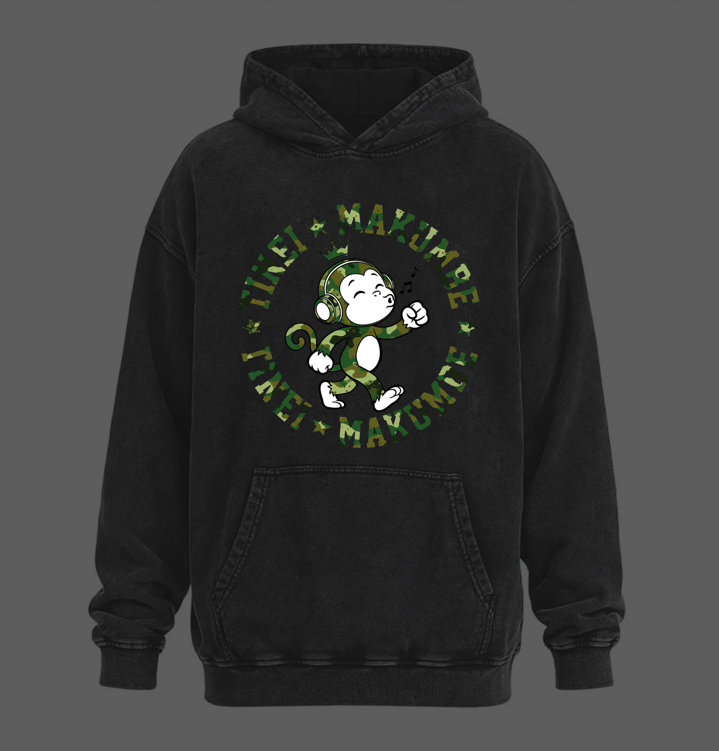 TM9 Camo Hoodie — Charcoal