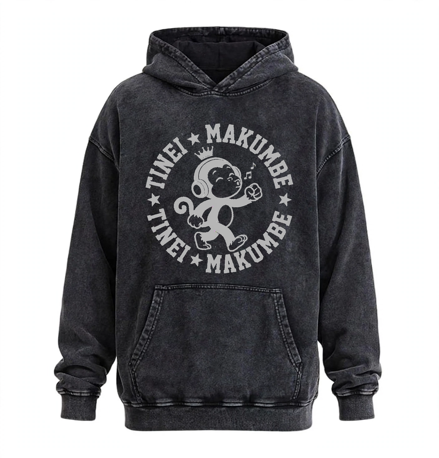 TM9 Vintage Hoodie — Charcoal Grey