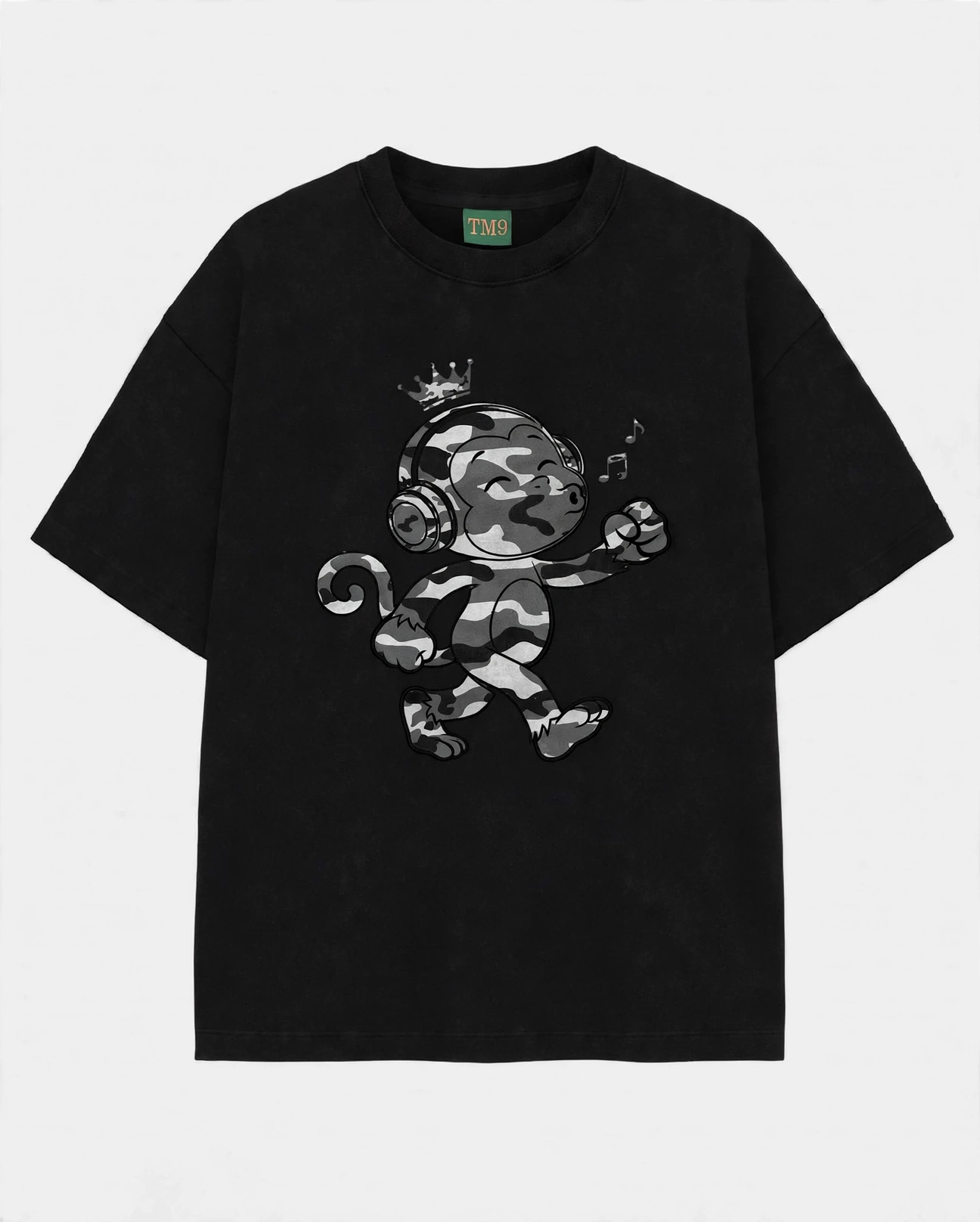 TM9 Camo Monkey Tee — Urban Grey
